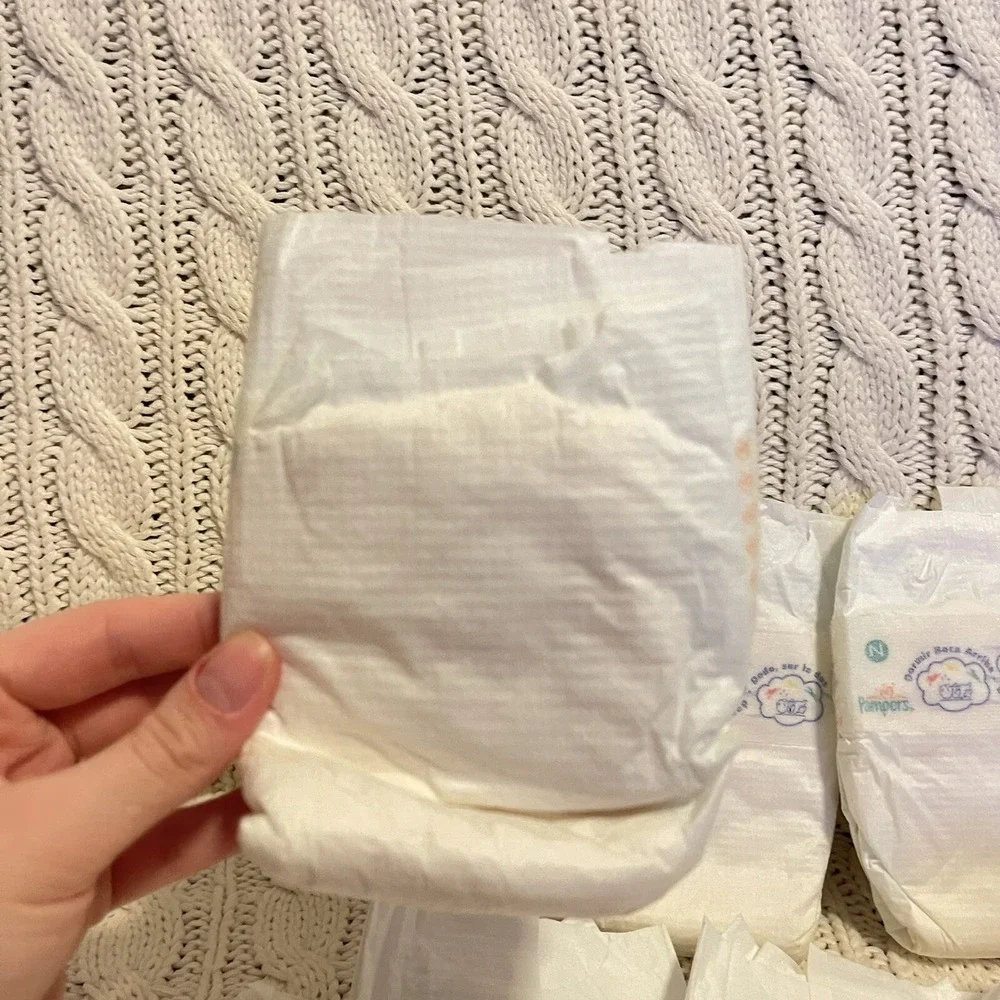 Vintage 90s Pampers Baby Dry Newborn Diaper Back To Sleep English Spanish French